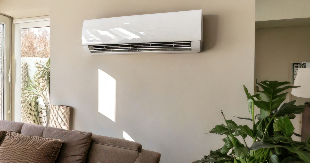Airconditioning in woonkamer